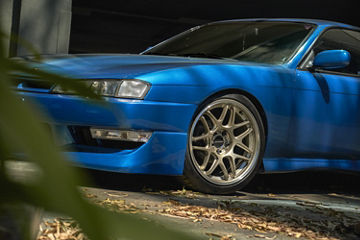 1998 Nissan 240SX - Motegi MR158 Tsubaki - Gold Wheel Pros